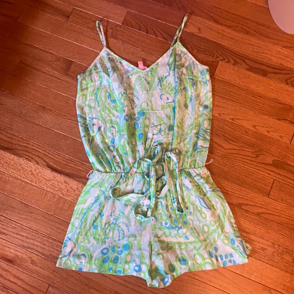 Lilly Pulitzer Deanna Tank Top Romper — size S
